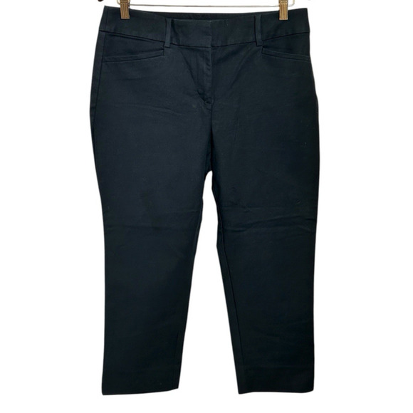 LOFT Julie The Riviera Black Pant Sz 10 Petite Straight Leg 22" Inseam Career - Picture 2 of 7